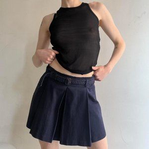 Vintage Prada Pleated Mini Skirt